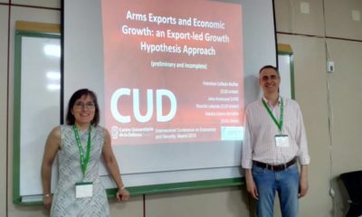 Natalia Utrero y Francisco Callado en la Conferencia Internacional sobre Economía y Seguridad – Instituto UGM.